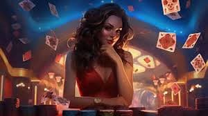 Layar aplikasi menampilkan dealer blackjack langsung dan menu pembayaran hl8